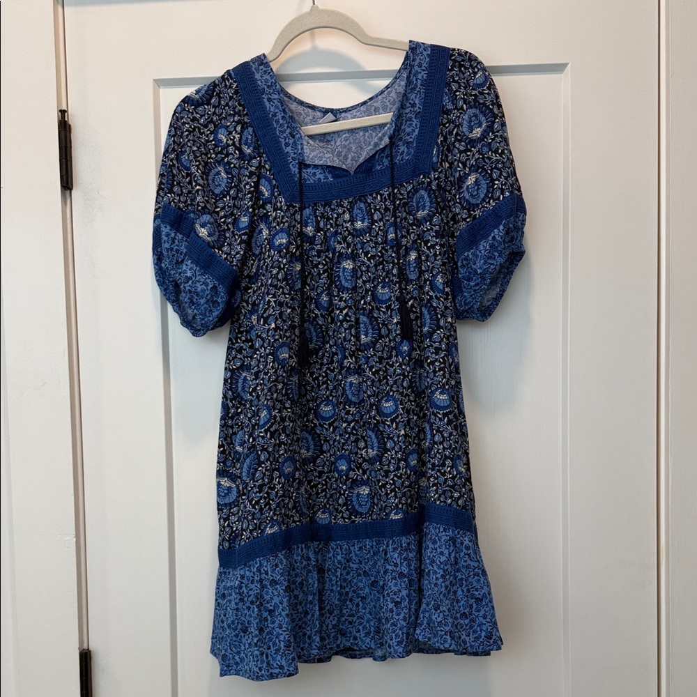 Women’s Blue Patterned Dress